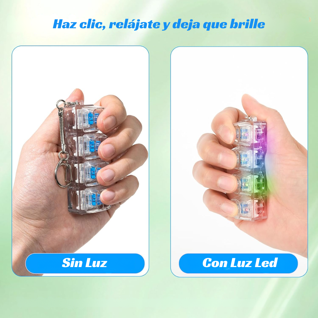 Teclado Mecánico de 4 Teclas LED Antiestrés
